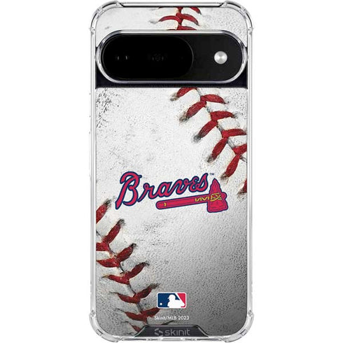 MLB Atlanta Braves Game Ball Google Pixel 10 Clear Case
